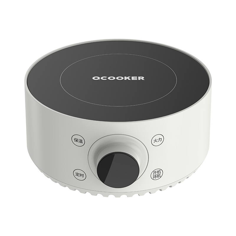圈厨电陶炉电磁炉家用小型茶炉火锅多功能圆形煮茶炉智能控温5档火力大功率远红外加热适配多种茶具茶艺炉CR-MDT01