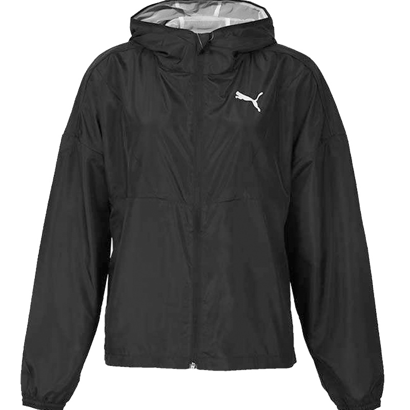 PUMA彪马女装2019春季新款运动服休闲连帽透气外套夹克854065-01