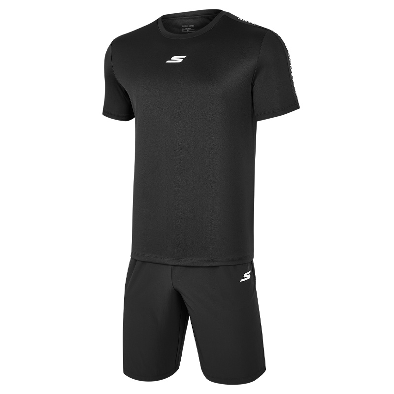 Skechers斯凯奇2021年春夏新款男子运动套装修身运动服P121M036