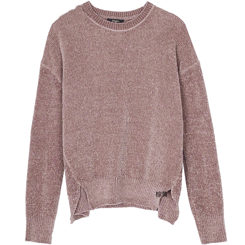 上新拉夏贝尔candie's冬季新款宽松慵懒风百搭纯色时尚针织衫30083002