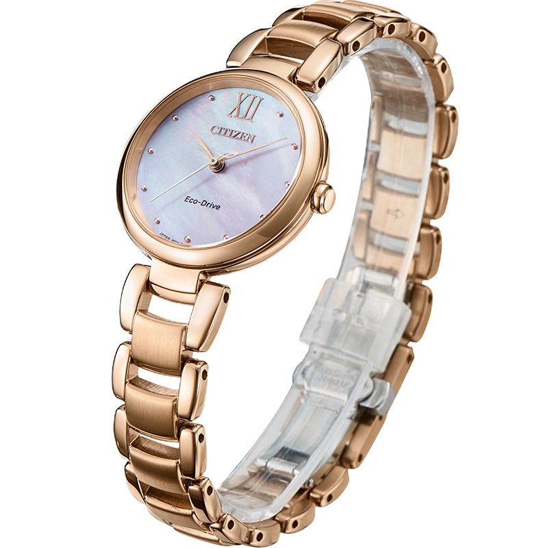 西铁城(CITIZEN)Hebe同款手表女光动能防水女士腕表EM0533-82Y