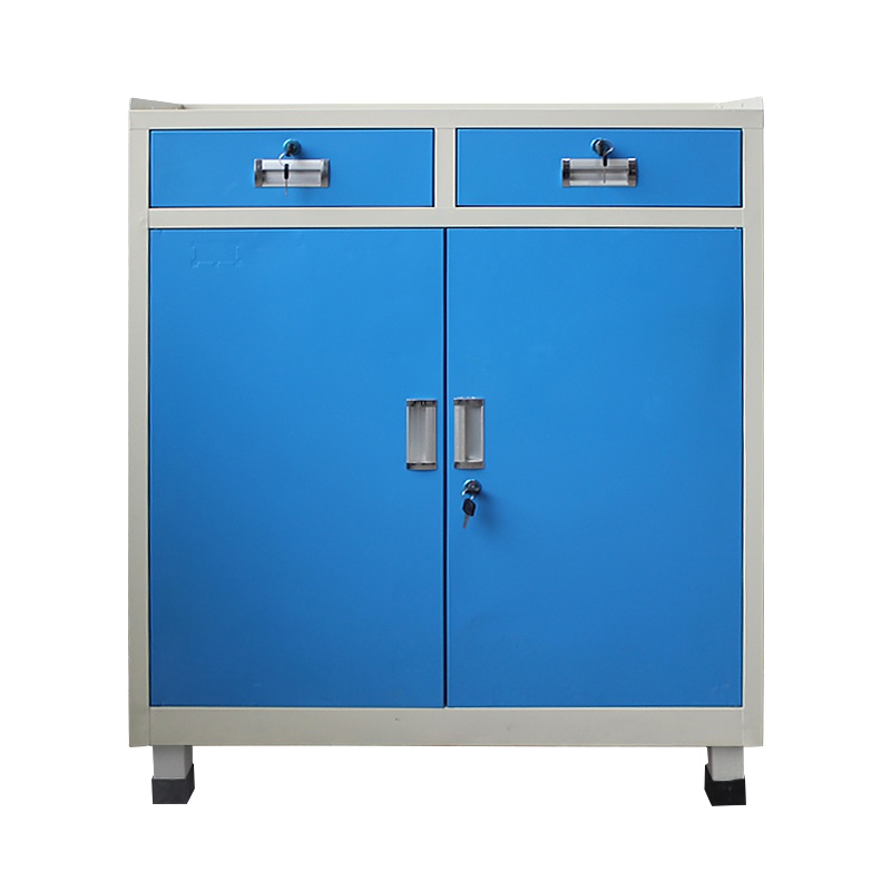 臻远车间工具柜 蓝灰二斗