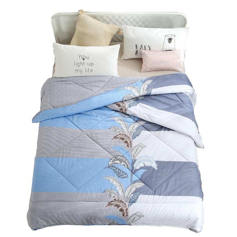 梦洁 清凉水洗夏被 叶羽 花色随机 不支持零售