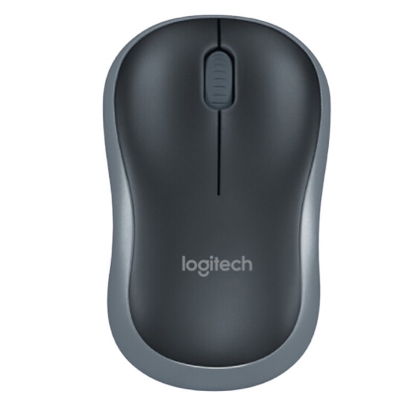 罗技(Logitech)M185 无线鼠标办公笔记本台式电脑无限鼠标无线省电鼠标(灰黑)不开票