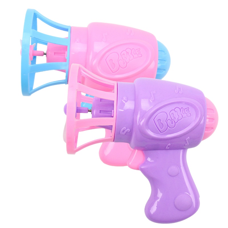 儿童电动款泡泡机全自动吹泡泡水补充液3岁以上男孩女孩户外塑料夏季玩水玩具智力-风扇泡泡枪+2瓶泡泡液+2电池