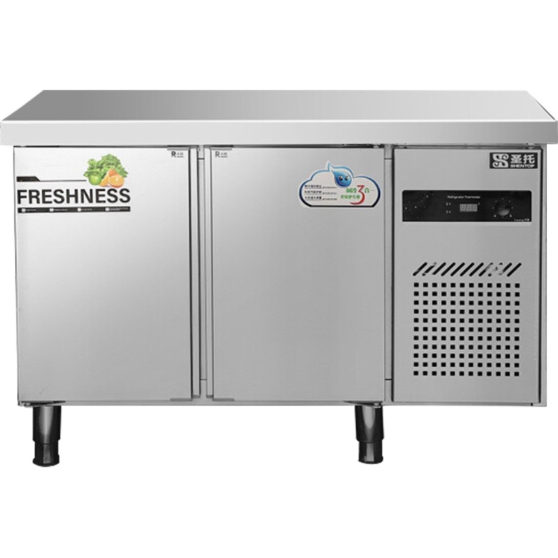 圣托(Shentop)商用冷冻操作台冰箱 奶茶店平冷操作水吧台 1.5米冷冻工作台冰柜 STLN-TD15