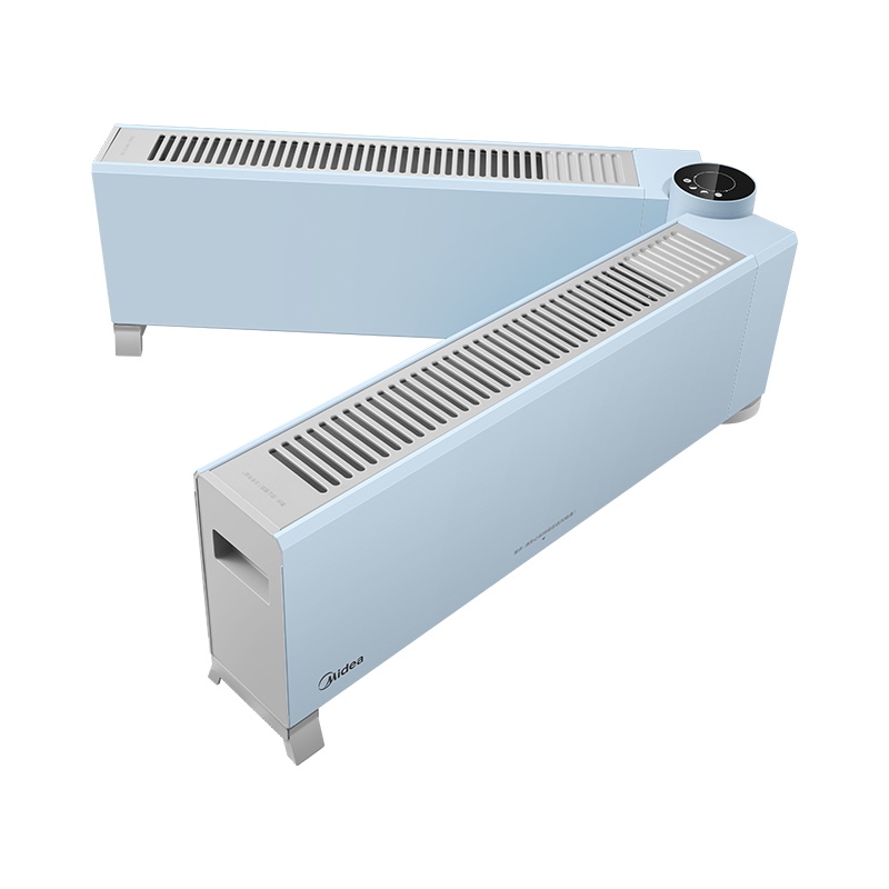 美的(Midea)取暖器/电暖器/电暖气片家用/移动地暖节能轻音/折叠双擎速热踢脚线地暖器HDW22MVS