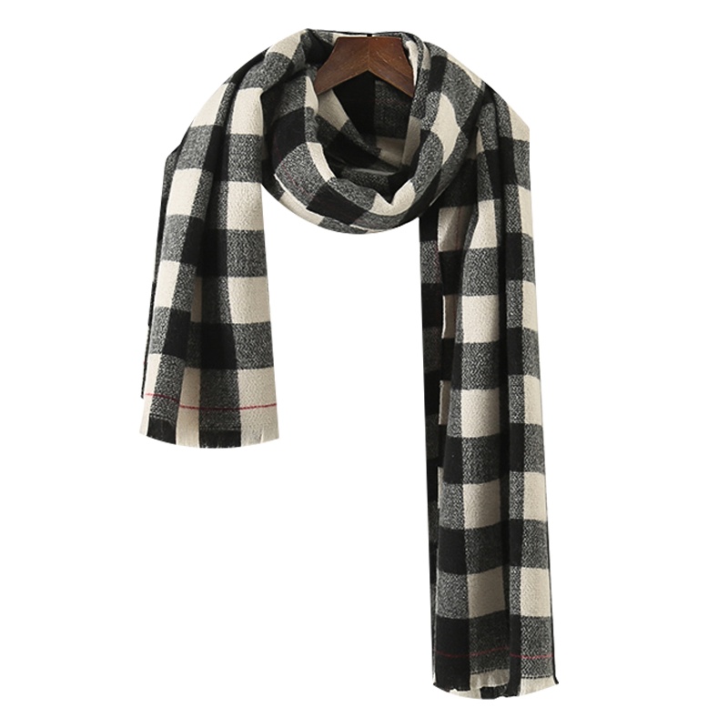 ichanhonpo英伦复古格子围巾披肩男女秋冬百搭韩版少女士两用披肩加厚保暖围脖