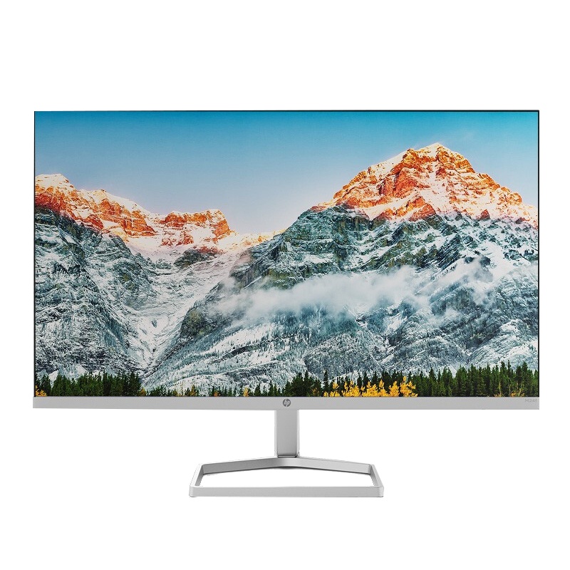 惠普(hp)M24fw 〖原封标配〗23.8英寸显示屏 宽屏广视角LED液晶显示器 台式机电脑显示屏 商用家用 游戏制图 IPS窄边框 75Hz刷新率 (白色)