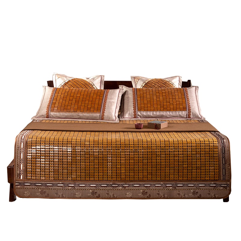 南极人(NanJiren)家纺 麻将席凉席竹席夏季折叠家用双人1.8米床1.5m1.2席子学生宿舍用单床席