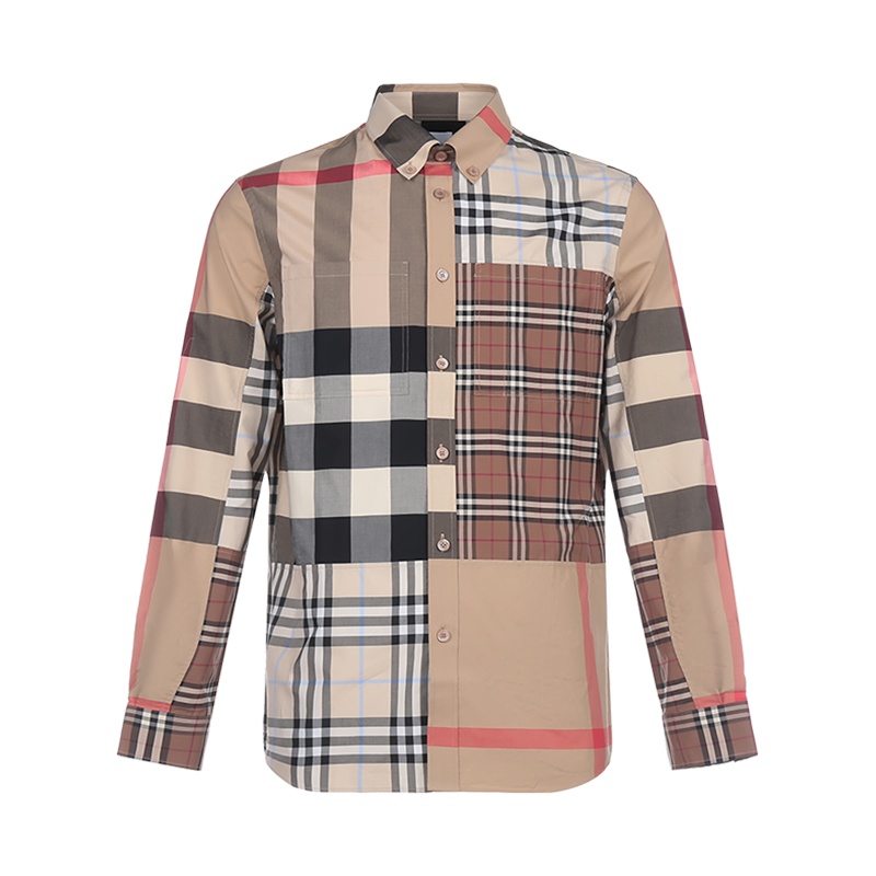 博柏利 BURBERRY 男款 棉质长袖衬衫80386381