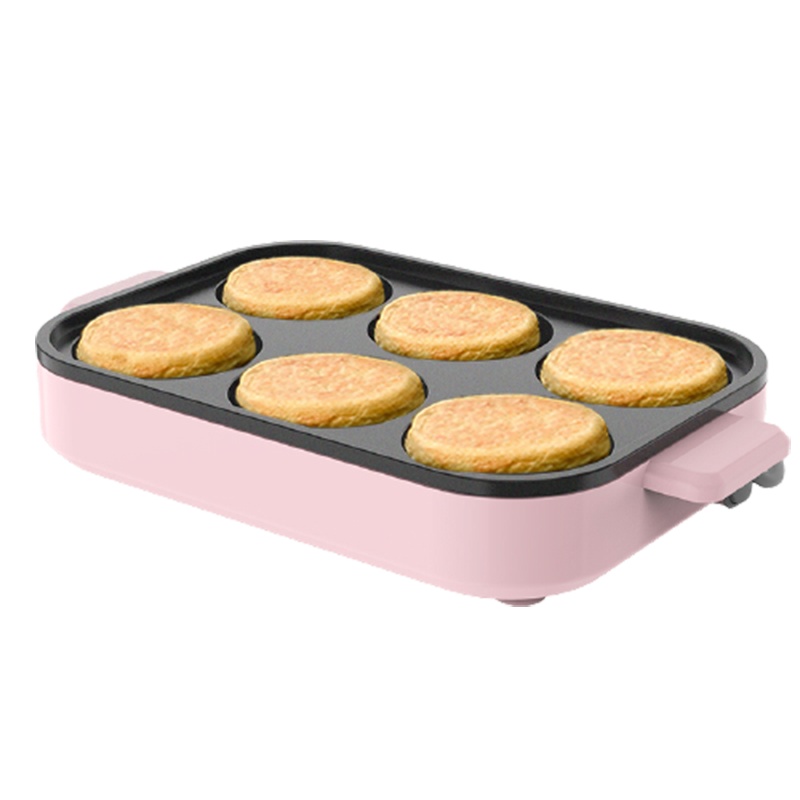 煎锅插电小型早餐锅荷包蛋煎蛋 烘焙精灵蛋饺锅鸡蛋汉堡机模具六孔