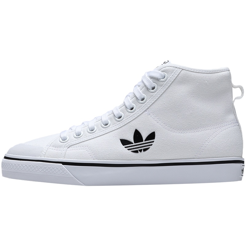 【自营】阿迪达斯三叶草男鞋板鞋NIZZA高帮小白鞋休闲运动鞋FW8351