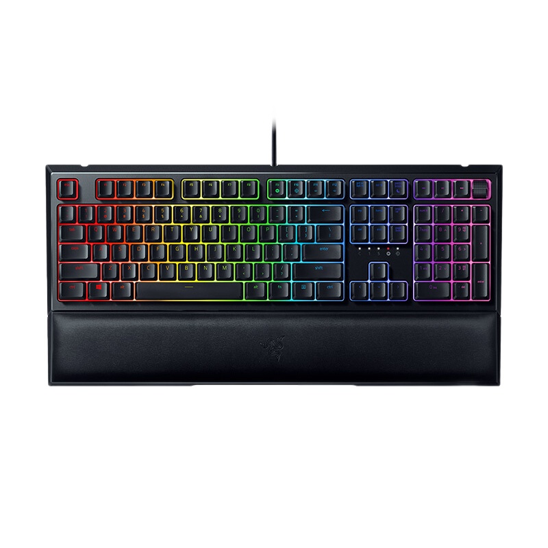 雷蛇 Razer 雷蛇雨林狼蛛V2 轻机械有线游戏键盘 104键 RGB 电竞