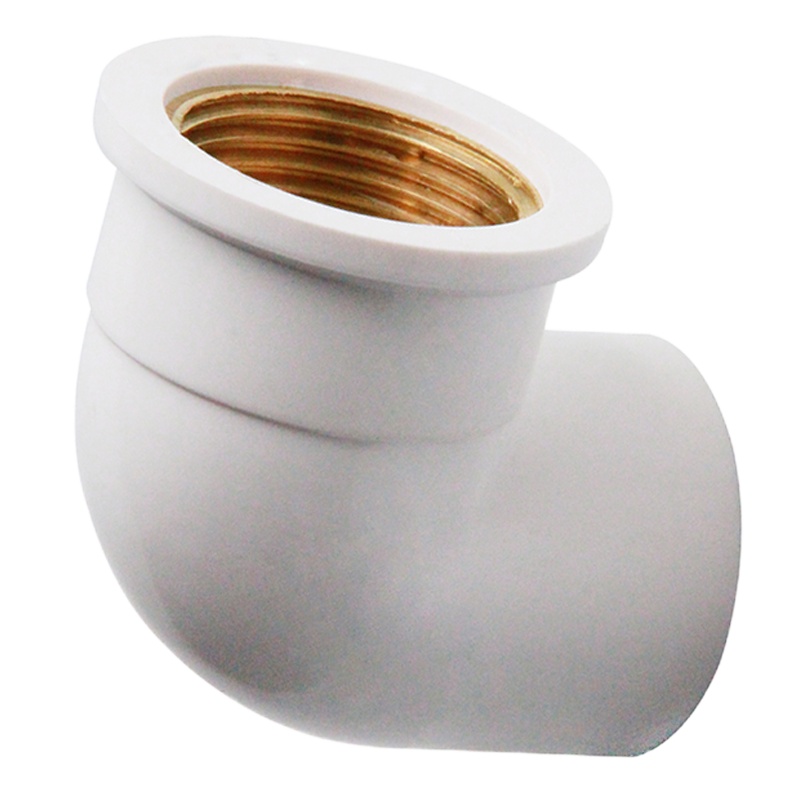 PVC给水管配件 铜内丝弯头 90度弯头 6分