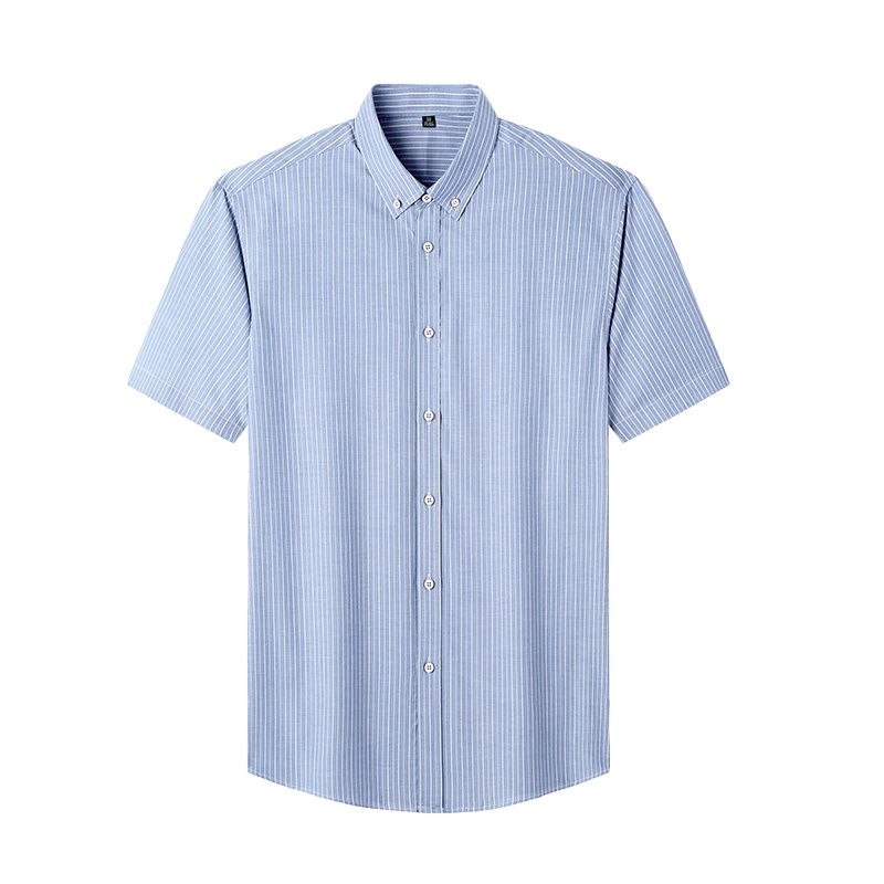 鸭鸭(yaya)时尚休闲舒适衬衫修身格子短袖春夏装衬衫DYB57M0400