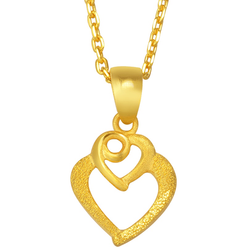 周生生(CHOW SANG SANG)金足金吊坠心型吊坠项坠 女款 23916P计价