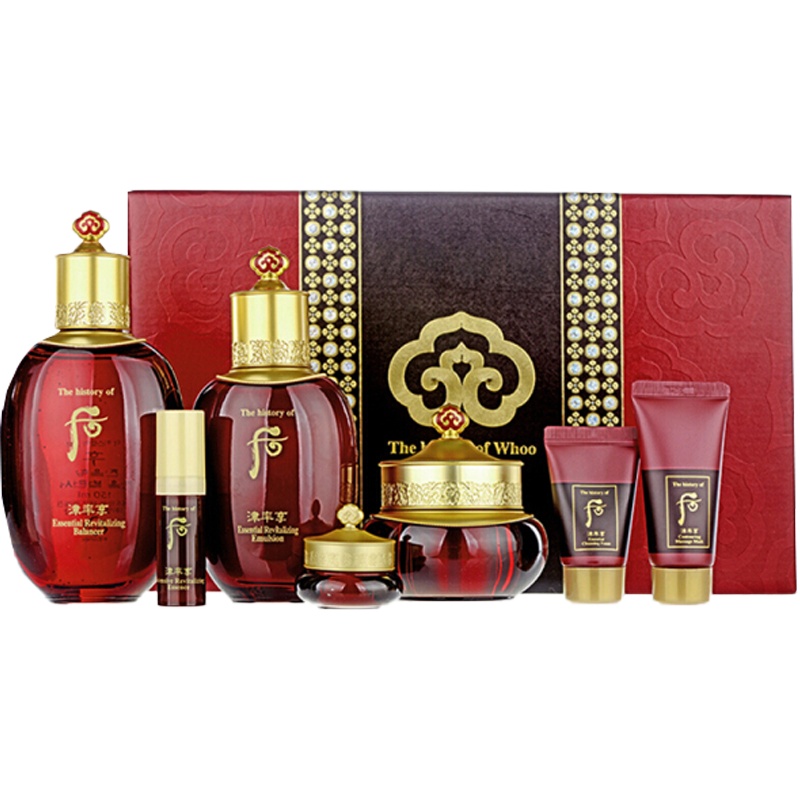 [专柜正品 顺丰速运]后(Whoo)套装礼盒 津率享红华凝香系列礼盒7件套 329ML 补水保湿 滋养肌肤