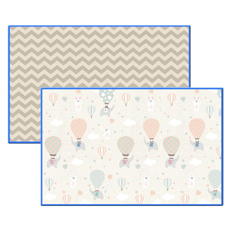 林点可折叠爬行垫 婴儿客厅折叠爬行垫加厚 xpe宝宝折叠垫爬爬垫 小飞象 2000*1800*5mm