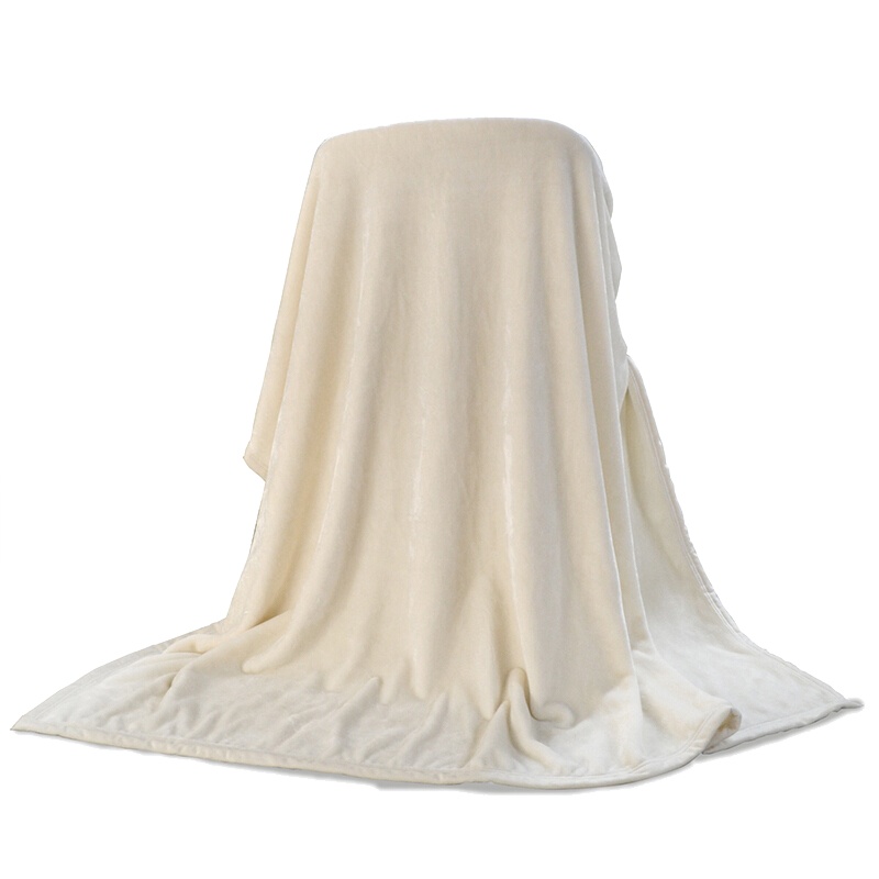 寐 法兰绒绗缝毯: 白色 1020561934B系列