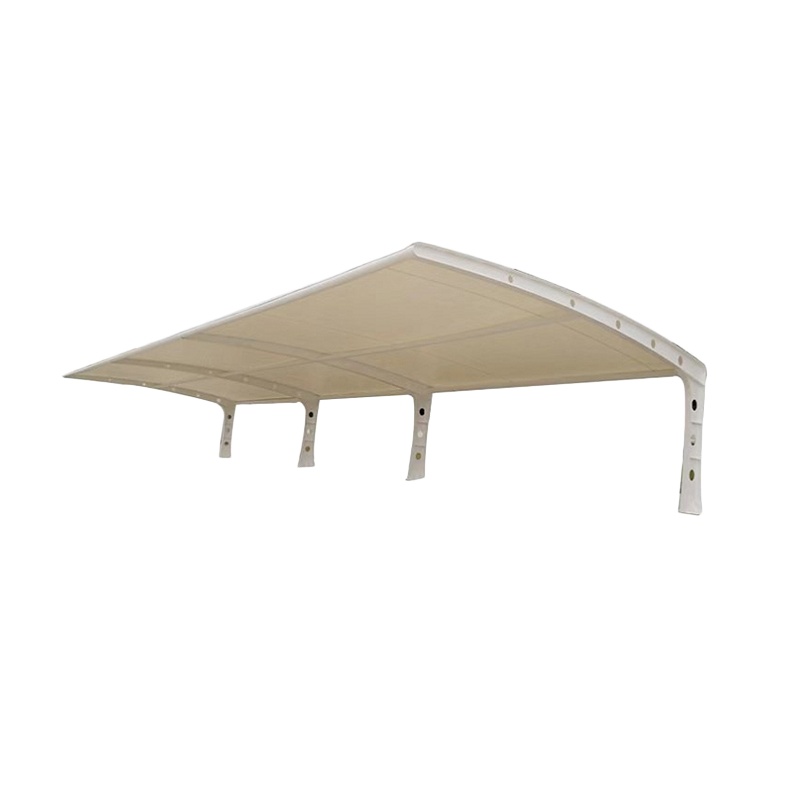 【规格：钢结构涂漆雨棚一平米】停车棚 膜结构汽车棚停车棚 户外定制 遮阳遮雨棚