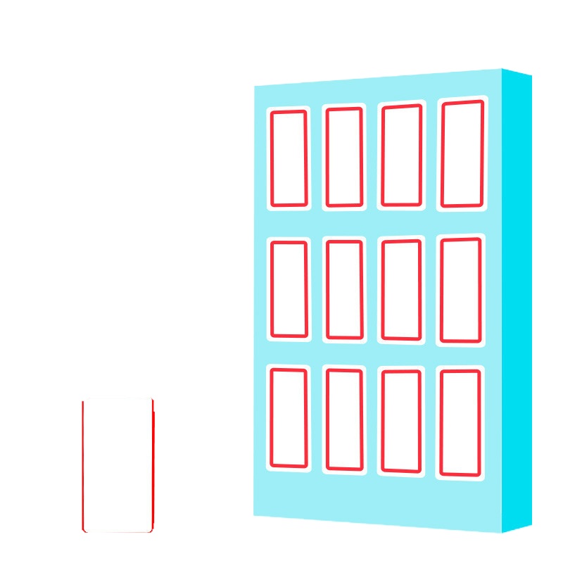 得力deli7184手写标签贴自粘性标签纸标贴口取纸不干胶标签贴18*32mm12张/包 10包