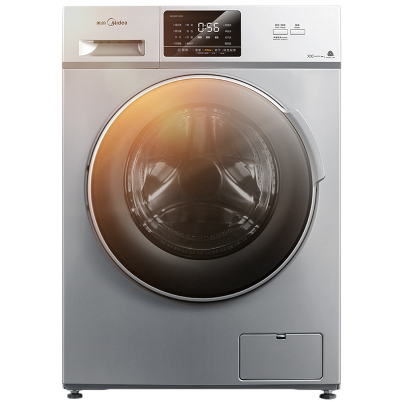美的(Midea) MD100VT13DS5 10公斤全自动变频洗干一体机 洗衣机家用 低温空气洗 巴氏除菌 智能家电