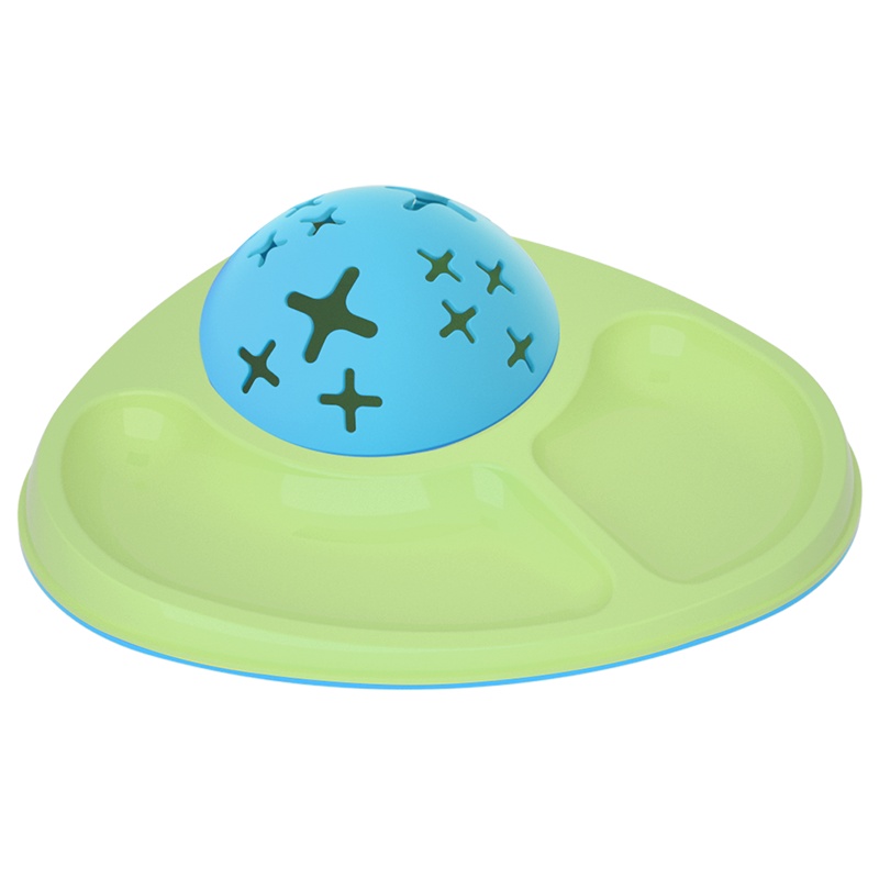 小熊电器(Bear)儿童辅食餐盘 宝宝分格餐盘辅食碗 防摔可爱婴儿吃饭餐具 MW-C0022(桔梗蓝)