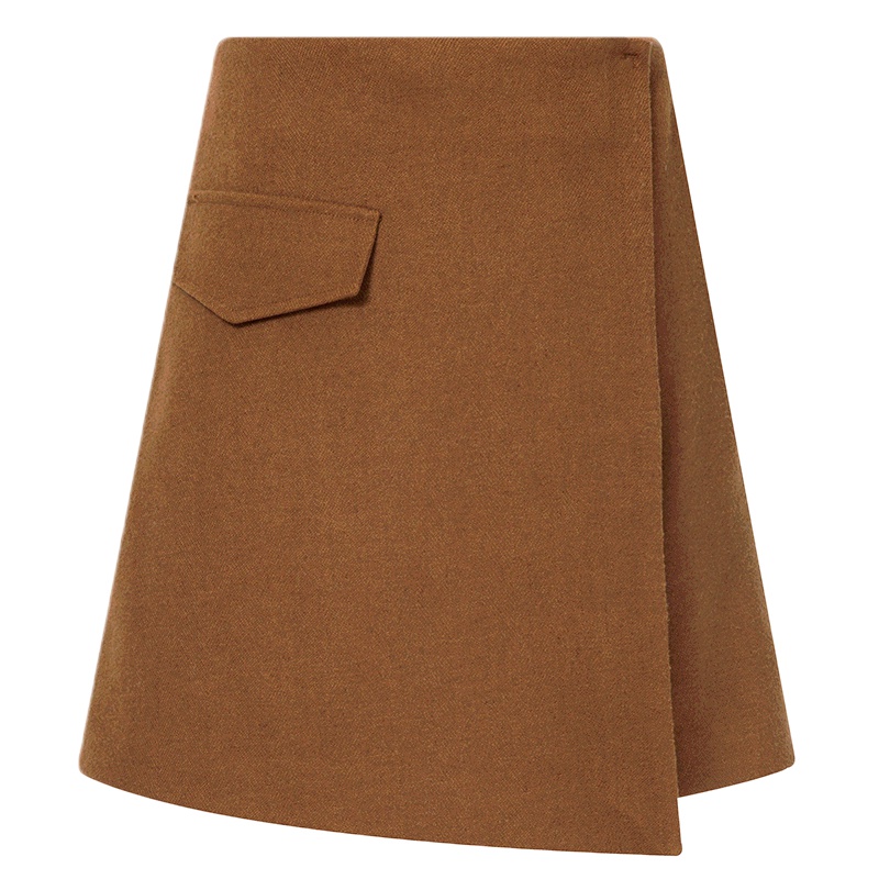 伊芙丽冬装新款韩版裤子时尚高腰微喇工装裤宽松休闲裤短裤女裙裤