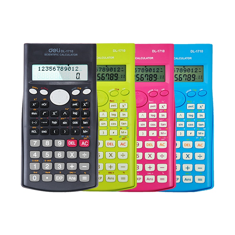 得力 1710A 学生统计科学函数计算器中高考会计考研考试用计算机