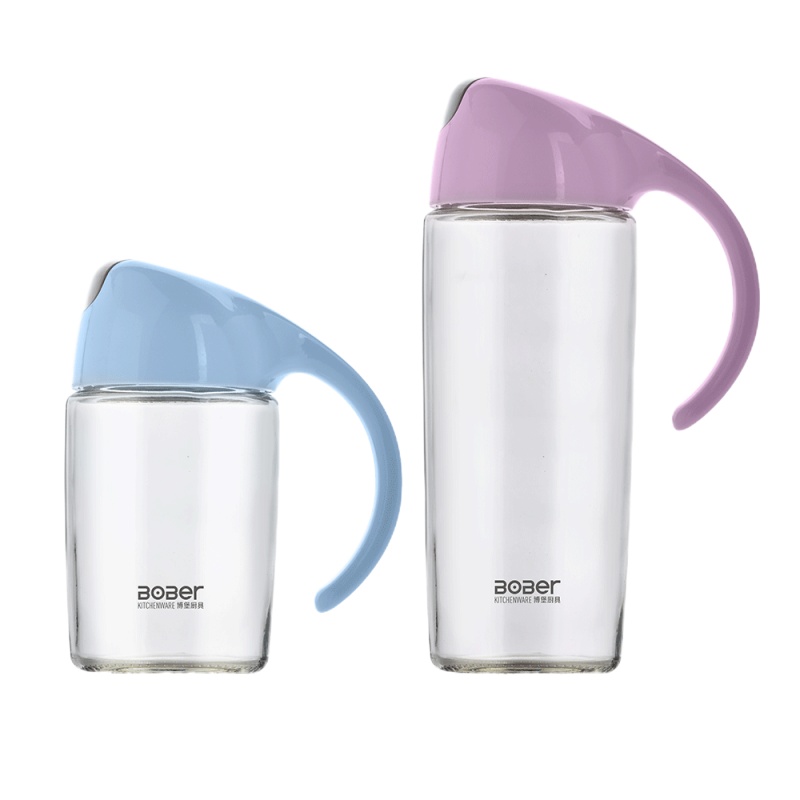 PY博堡 自动翻盖油醋壶套装BDY-S008 自动翻盖设计使用方便干净卫生(500ml*1+300ml*1)