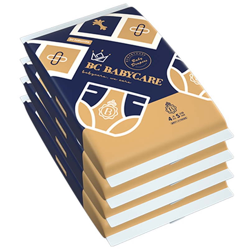 babycare纸尿裤皇室狮子王国弱酸亲肤新生儿尿不湿超薄透气 试用装S码4片装 1个id限拍2个,多拍不发货