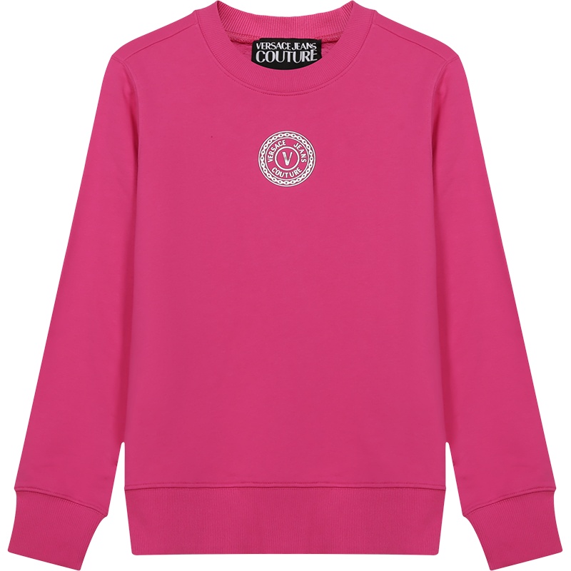 VERSACE JEANS COUTURE 范思哲 女士棉质加绒款圆领长袖卫衣运动衫71HAIT03 CF00T