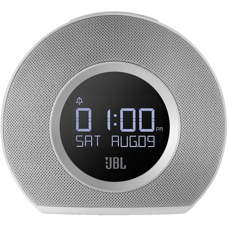 JBL HORIZON 音乐地平线 桌面立体声音箱 蓝牙小音箱+迷你音响 带闹钟 收音机 白色