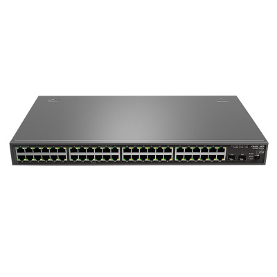 睿易 锐捷(Ruijie)RG-NBS1850GC 48个千兆电口+2个千兆上联光口 非网管千兆光口监控交换机 机架式