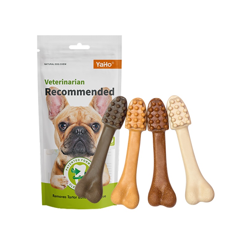 YaHo狗狗磨牙棒牛棒骨头耐咬零食洁齿骨大型犬金毛补钙去口臭 牛奶味1根