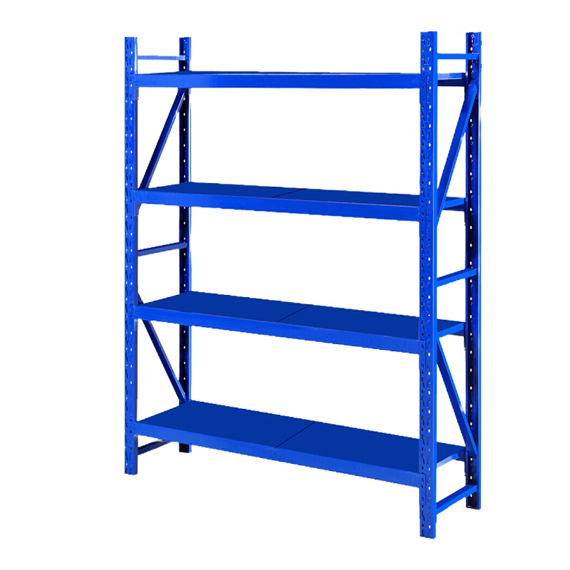 诚信达 5层仓库货架储物架 凭证箱货架 单层承重500KG 主架280×210×72CM 蓝色