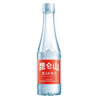 昆仑山 天然雪山矿泉水 高端矿泉水 350ml*12瓶 整箱装