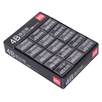 得力(deli)30块4B黑色橡皮擦 7545
