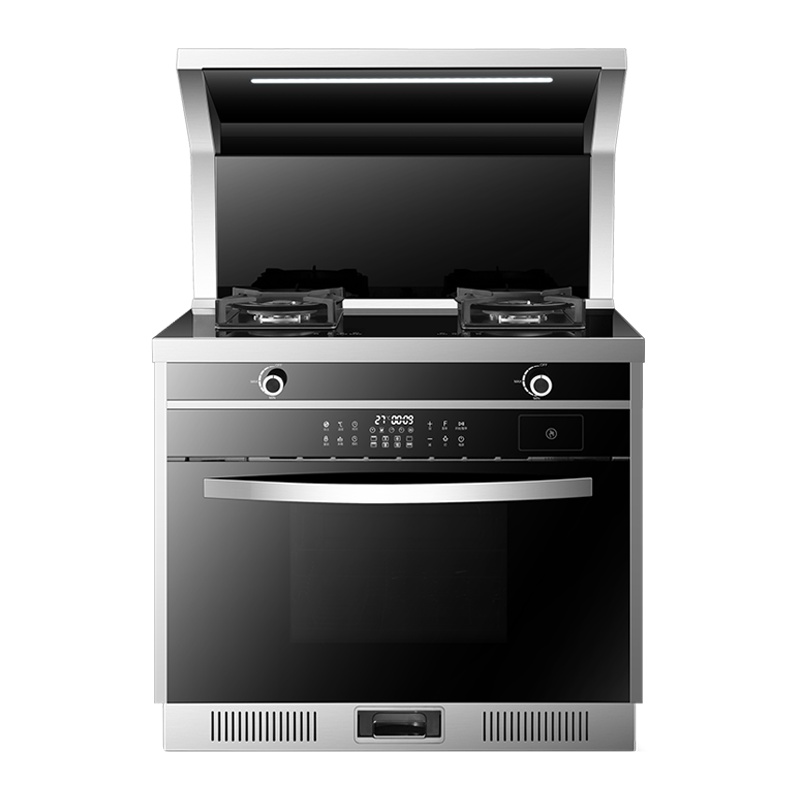 长虹(CHANGHONG) JJZY-R6K集成灶一体机带蒸烤箱一体下排侧吸式家用环保灶燃气自动清洗烟灶23m³液化气