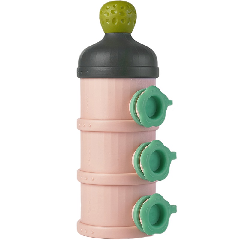 babycare奶粉盒 婴儿便携外出装奶粉罐 大容量储存盒宝宝奶粉 樱粉1680