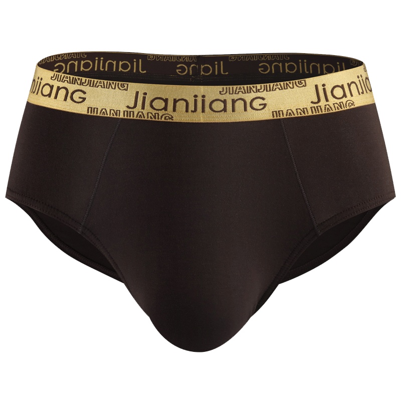 健将JIANJIANG男士三角裤内裤莫代尔纯色字母性感潮流短裤衩3条装