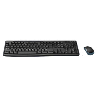 罗技(Logitech)MK270 无线键鼠套装 办公键鼠套装 全尺寸带无线2.4G接收器 企业采购 黑色