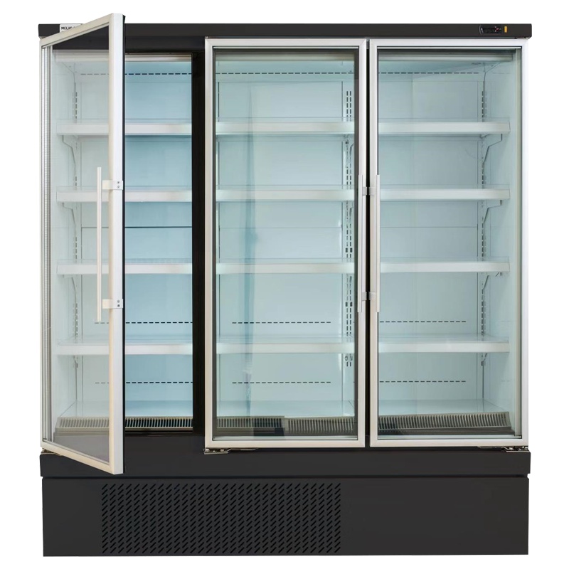 美菱MLDS-1.8Y76HR 商用展示柜 立式单温双门大容量展示冷柜 便利店冷冻柜 立波柜展示柜