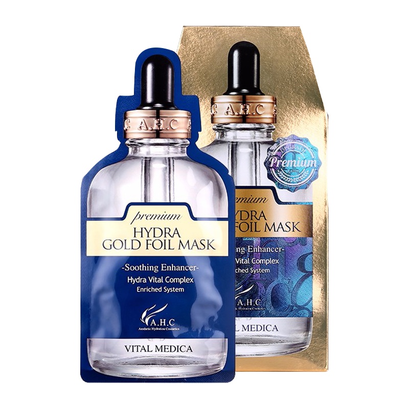 AHC 24K黄金面膜锡纸蒸汽面膜 5片/盒 收缩毛孔 紧致