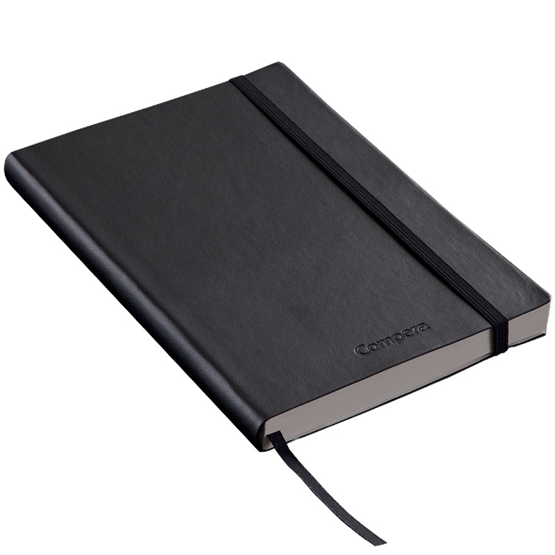 齐心 C8001商务皮面笔记本/记事本/日记本精英系列 B5 154页 黑色