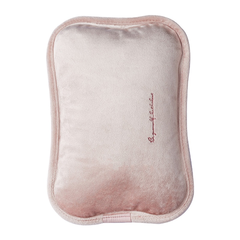 几素热水袋充电式暖手宝女便携式毛绒暖宝宝防爆暖肚子床上用浪漫粉智能版热水袋+保暖袋+腰袋+防爆夹