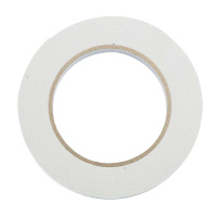 得力(deli)30411双面胶带 泡沫胶两面胶2.5mm*18mm 粘性强粘力持久 16卷装