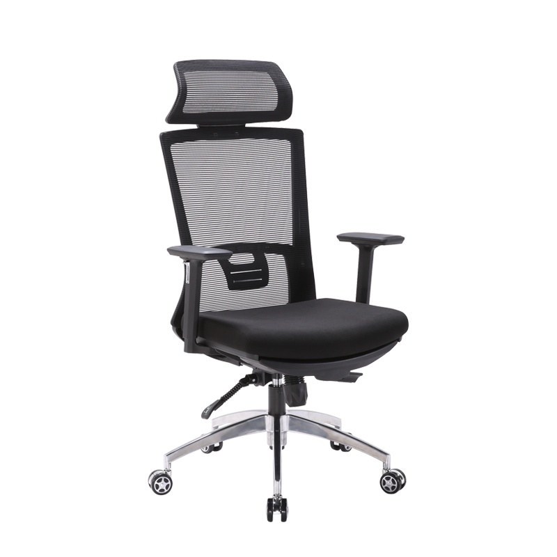 [红心家居]网椅职员办公椅带头枕电脑椅办公室转椅