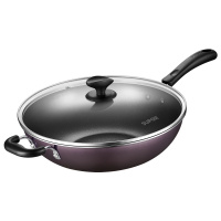 苏泊尔不粘锅家用平底炒锅32cm电磁炉燃气灶煤气灶通用锅具不粘炒菜锅EC32SP05/EC32SP04随机发